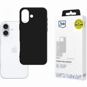 Etui 3mk Matt Case do iPhone 16, czarne matowe