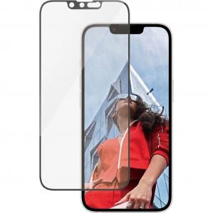 Szkło hartowane z aplikatorem PanzerGlass Ultra-Wide Fit + EasyAligner do iPhone 16e / 14 / 13 Pro / 13, czarna ramka