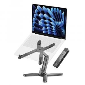 Metalowa podstawka pod laptopa Tech-Protect ULS200, szara
