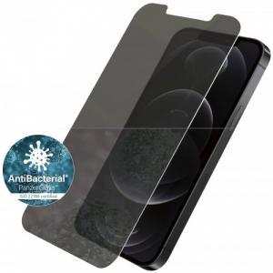 Szkło hartowane antybakteryjne Panzerglass Privacy Filter iPhone 12 / iPhone 12 Pro, przyciemniane