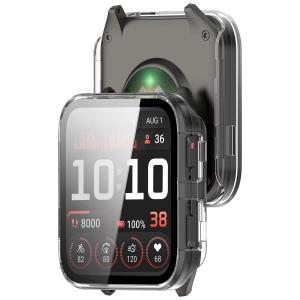 Etui ze szkłem do zegarka Bizon Case+Glass Watch do Garmin Venu X1, przezroczyste