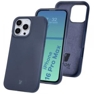 Silikonowe etui Bizon Soft Case do iPhone 16 Pro Max, ciemnoniebieskie