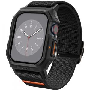 Etui z paskiem Spigen Lite Fit Pro do Apple Watch 10 42mm, czarne