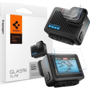 Szkło hartowane na ekran i obiektyw, Spigen Glas.tR Slim 2-Pack do GoPro Hero 4K