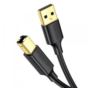 Kabel Ugreen USB - USB Typ B do drukarki, 3m, czarny