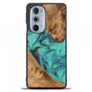 Drewniane etui do Motorola Edge 30 Pro, Bewood Unique Turquoise