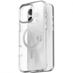 OUTLET: Etui Moshi iGlaze z MagSafe do iPhone 16 Pro Max, przezroczysto-wzorzyste ze srebrnym