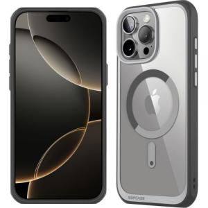 Etui pancerne Supcase UB Mag do MagSafe (CC) do iPhone 16 Pro Max, przezroczysto-szare