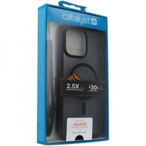 Etui Catalyst Influence Case Mag do iPhone 15 Pro, czarno-przydymione