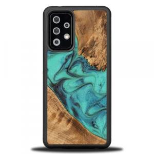 Drewniane etui do Galaxy A52s / A52 5G / A52 4G, Bewood Unique Turquoise