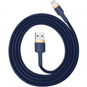 Kabel Baseus Cafule 1,5A USB-A do Lightning 2m, granatowo-złoty