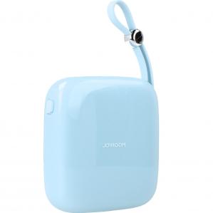 Powerbank Joyroom Jelly Series 10000mAh 12W USB-C/USB-A, z kablem Lightning, niebieski