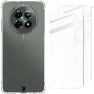 Etui + 2x szkło hartowane Bizon Case Clear Pack do Realme 12 / 12x