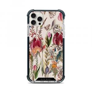 Etui ochronne do iPhone 11 Pro Max do MagSafe, Mobiwear Elite Bumper, bukiet kwiatów