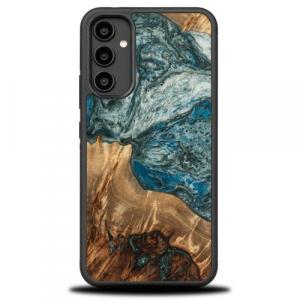 Drewniane etui Bewood Unique Planets - Ziemia do Galaxy A34 5G