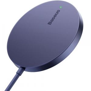 Ładowarka indukcyjna, magnetyczna Baseus Mini3 Qi, MagSafe Wireless Charger 15W, fioletowa