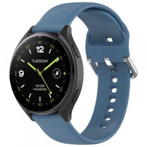 Pasek Bizon Strap Watch Silicone Pro do Xiaomi Watch 2, ciemnoniebieski