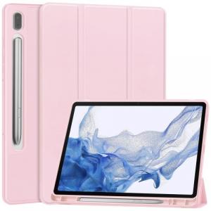 Etui Bizon Case Tab Lizard do Galaxy Tab S9, różowe