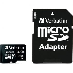 Karta pamięci z adapterem Verbatim Premium microSDHC U1 V10 32 GB