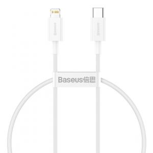 OUTLET: Kabel Baseus Superior USB-C do Lightning 20W 0,25m, biały