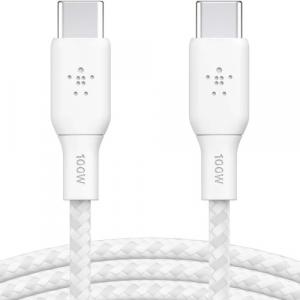 Kabel Belkin Boost USB-C do USB-C 100W 5A 3m, biały