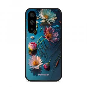 Etui ochronne do Galaxy S23 FE, Mobiwear Glossy Case, niebiesko-kwieciste