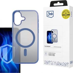 Etui 3mk Frosty MagCase do iPhone 16 Plus, półprzezroczyste z niebieskim