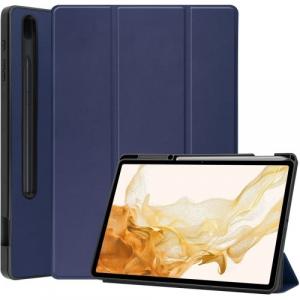 Etui Bizon Case Tab Lizard do Galaxy Tab S8 Plus / S7 Plus, granatowe