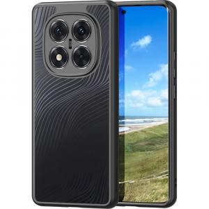 Etui Dux Ducis AIMO do Xiaomi Redmi Note 14 Pro Plus 5G, przezroczyste z czarną ramką
