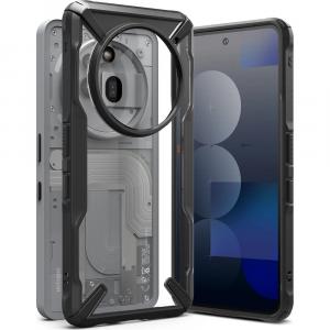 Etui Ringke Fusion X do Nothing Phone (3a) Pro, przezroczyste z czarną ramką