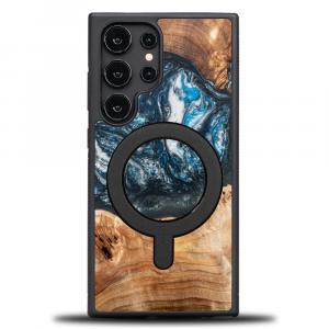 Drewniane etui do Galaxy S25 Ultra, Bewood Unique Planets Ziemia do MagSafe