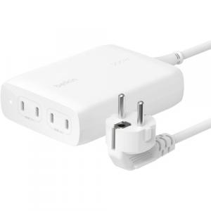 Ładowarka sieciowa Belkin Boost Pro 4-Port USB-C GaN Charger 200W, 4x USB-C, biała