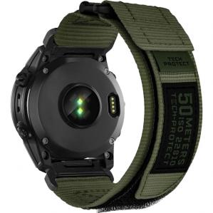 OUTLET: Pasek Tech-Protect Scout Pro, QuickFit 26 mm do Garmin Fenix 8 (51 mm) / 7X Pro / 7X / 6X Pro, zielony