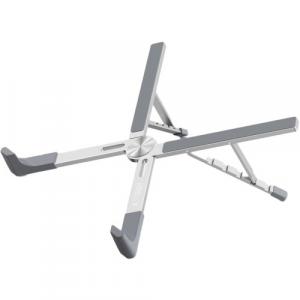 Metalowa podstawka pod laptopa Tech-Protect ULS300, srebrna