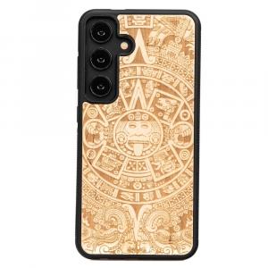 Drewniane etui do Galaxy S25, Bewood Kalendarz Aztecki Aniegre