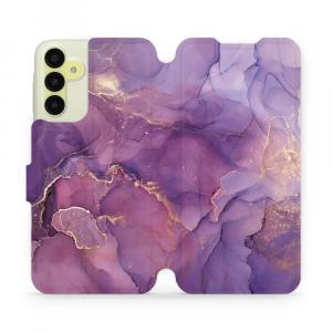 Etui z klapką do Galaxy A15 5G, Mobiwear Book, fioletowe
