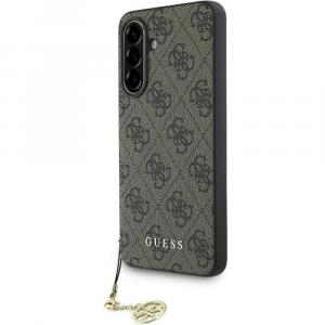 Etui Guess 4G Charms Collection do Galaxy A56 5G, brązowe