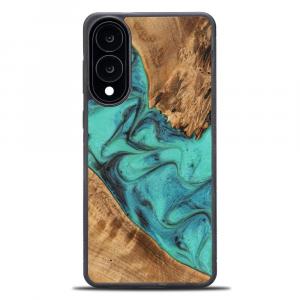Drewniane etui do Galaxy S25 Edge, Bewood Unique Turquoise