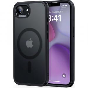 Etui ESR Classic Hybrid Halolock do iPhone 16e do MagSafe, przydymione czarne