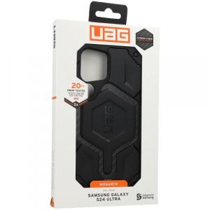 Etui pancerne Urban Armor Gear UAG Monarch do Galaxy S24 Ultra, czarne karbonowe