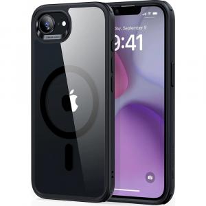 Etui ESR Classic Hybrid Halolock do iPhone 16e do MagSafe, przezroczysto-czarne