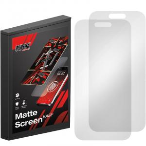Folia matowa na ekran Grizz MateScreen Easy do iPhone 16 Pro z aplikatorem, 2 sztuki