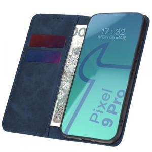 Etui z klapką Bizon Case Pocket Pro do Google Pixel 9 Pro XL, granatowe