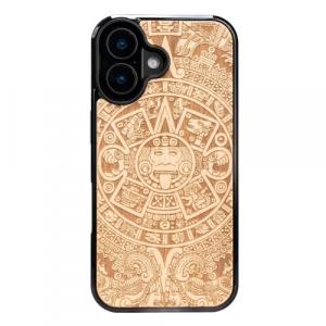 Drewniane etui do iPhone 16, Bewood Kalendarz Aztecki Aniegre