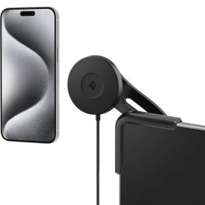 Uchwyt samochodowy Spigen TapLock Wireless Car Charger 15W do Tesla Model 3/X/S/Y/Cybertruck z Qi2/MagSafe, czarny