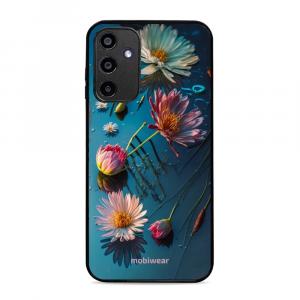 Etui ochronne do Galaxy A15 4G, Mobiwear Glossy Case, niebiesko-kwieciste