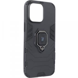 Etui Bizon Case Armor Ring do iPhone 14 Pro Max, czarne