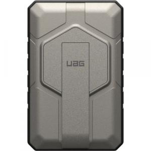 OUTLET: Powerbank indukcyjny Urban Armor Gear Rugged 10000mAh, magnetyczny do MagSafe + kabel USB-C, czarno-tytanowy