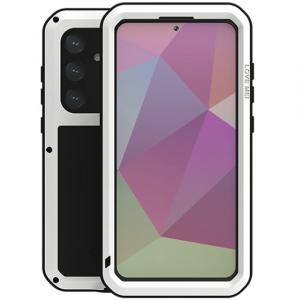 OUTLET: Etui pancerne + szkło LOVE MEI Powerful do Galaxy S24 Plus, białe