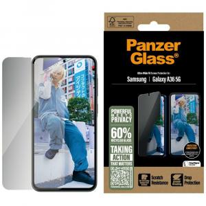 Szkło hartowane na cały ekran PanzerGlass Ultra-Wide Fit Privacy do Galaxy A36 5G, prywatyzujące